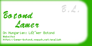 botond lamer business card